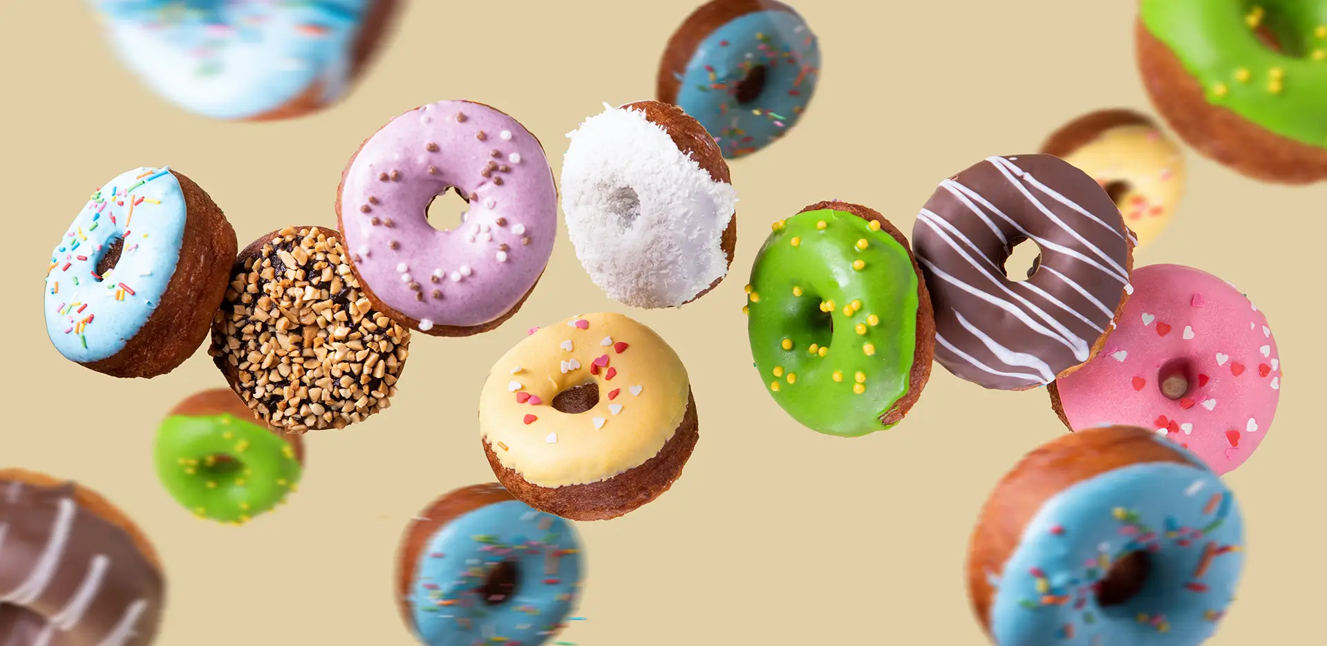 Assorted donuts.