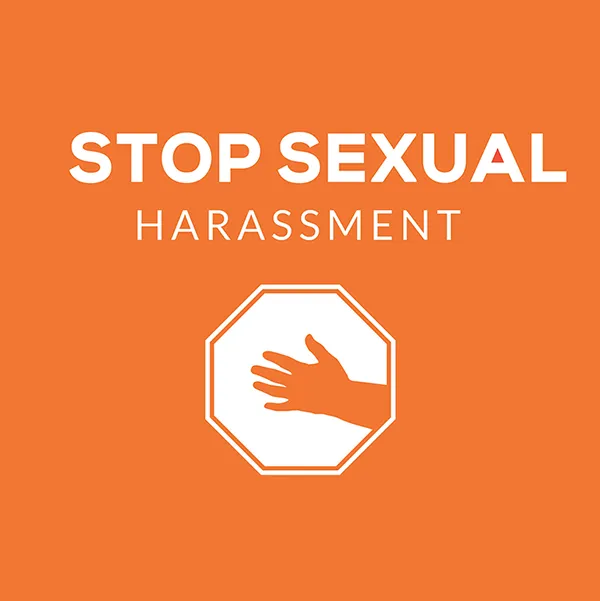 Text reading 'Stop Sexual Harassment'